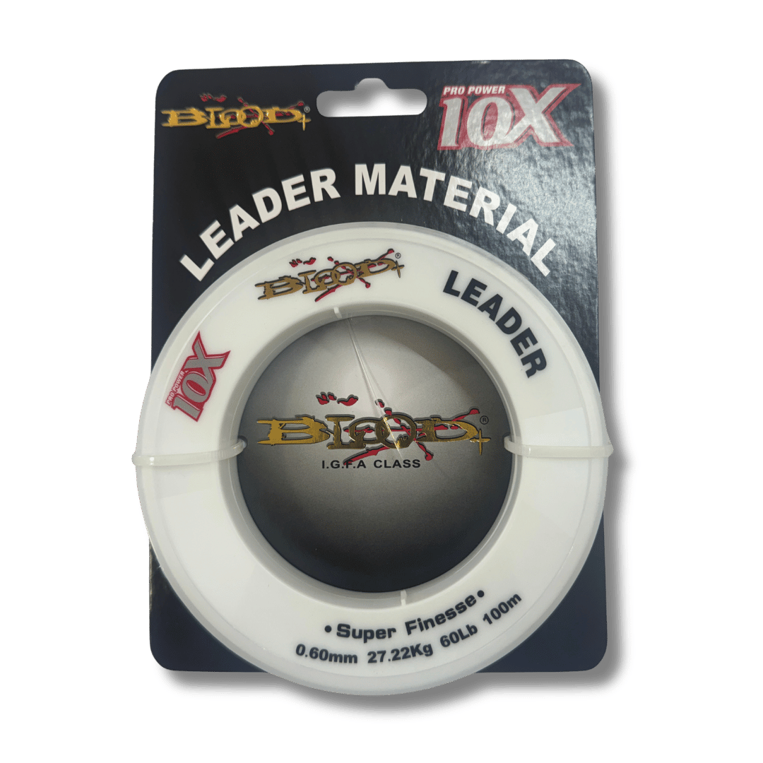 חוט לידר - 100 מטר - פלורוקרבון - BLOOD 60lb 0.60mm