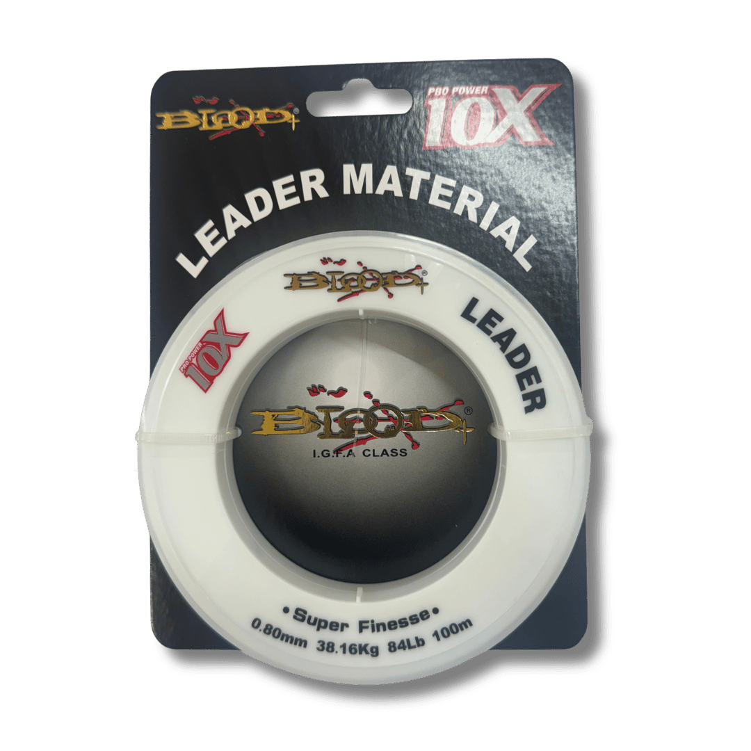 חוט לידר - 100 מטר - פלורוקרבון - BLOOD 84lb 0.80mm