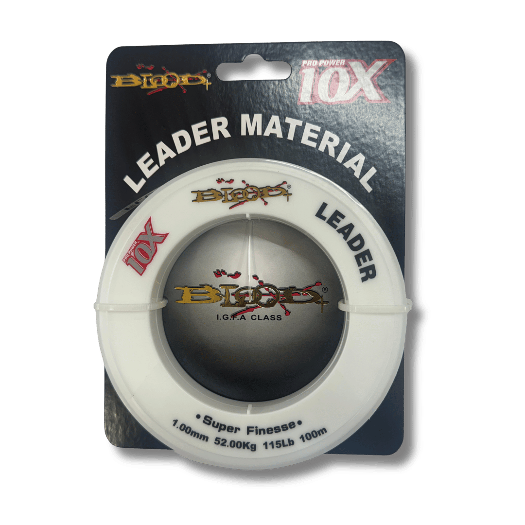 חוט לידר - 100 מטר - פלורוקרבון - BLOOD 115lb 1.00mm
