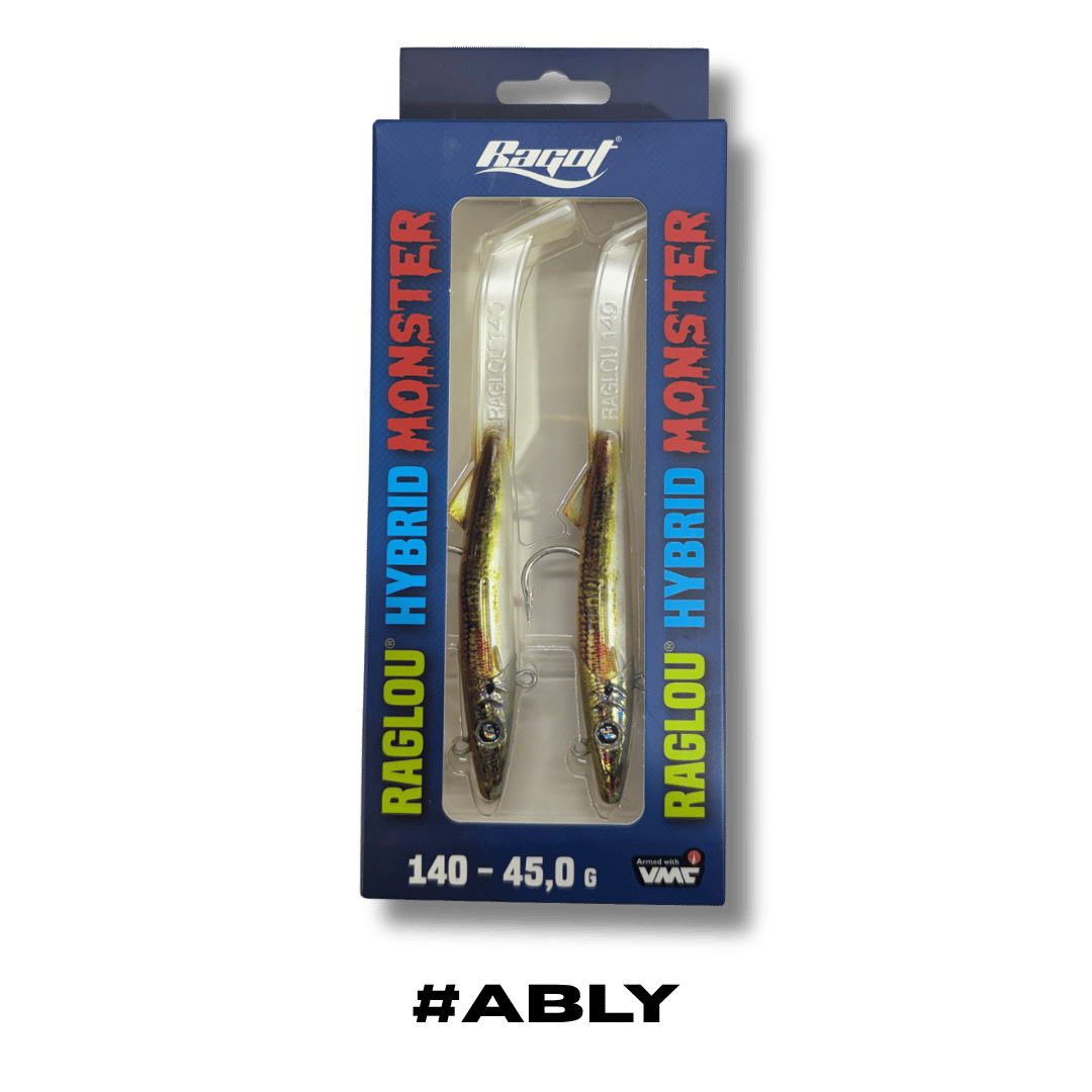דמוי סיליקון - 140 מילימטר 45 גרם - Raglou Hybrid #ABLY
