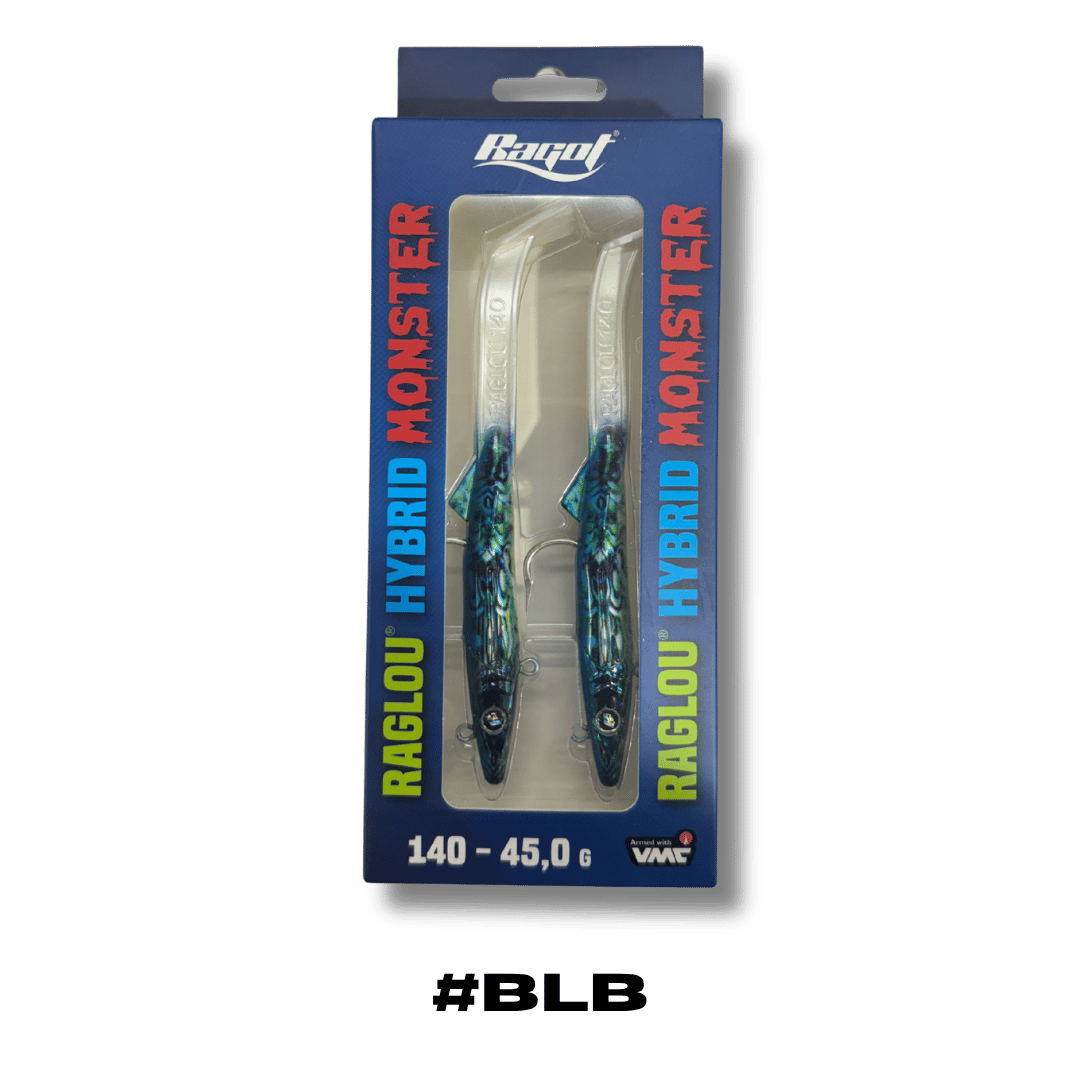 דמוי סיליקון - 140 מילימטר 45 גרם - Raglou Hybrid #BLB