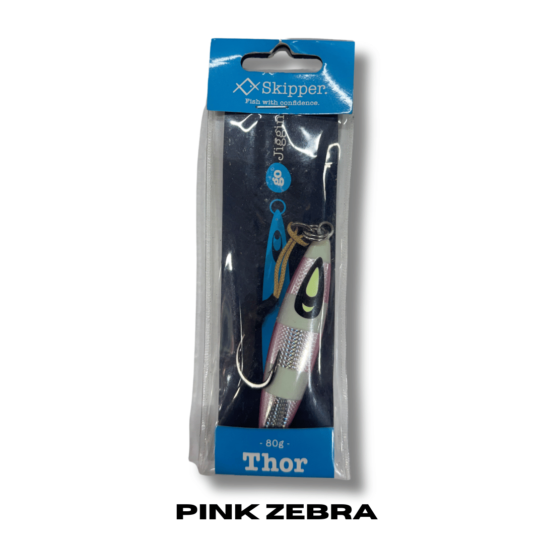 ג׳יג 80 גרם - Skipper Thor - Pink Zebra