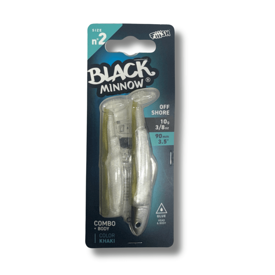 דמוי סיליקון 10 גרם Combo Black Minnow - 2 - Khaki